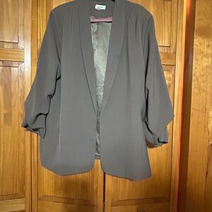 eesome Women's Open-Front Blazer Jacket - Taupe